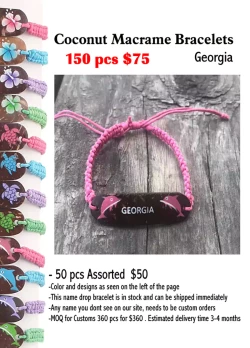 Coconut Macrame Bracelets - Georgia